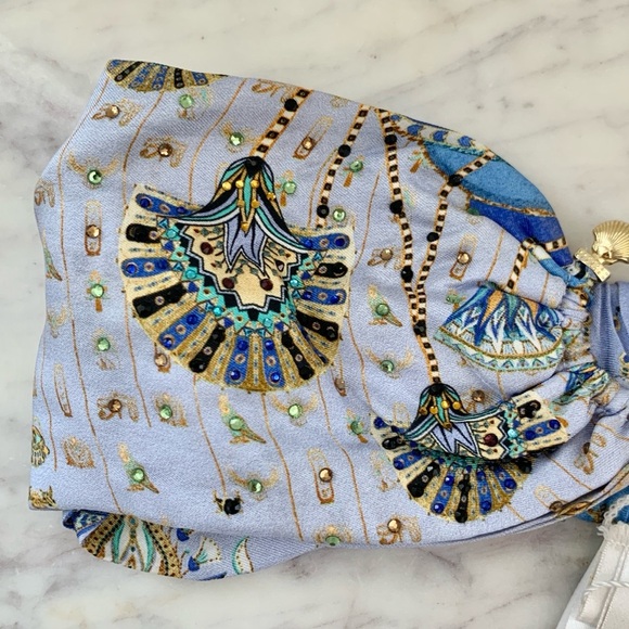 [🌟 PRICE FIRM] CAMILLA Under Scarab Skies Ring Headband Silk Headwrap - Picture 8 of 13